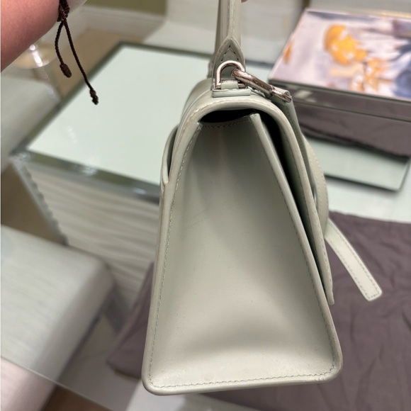 Authentic Balenciaga Small Hourglass Top Handle in Mint Green - Picture 11 of 11